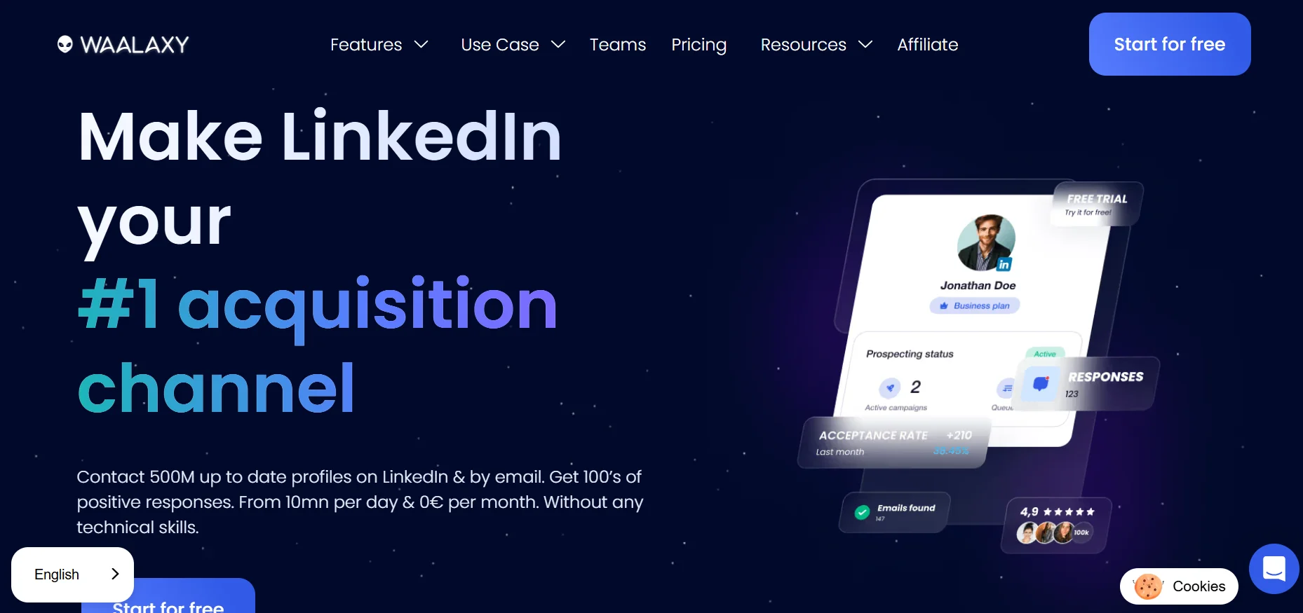 Waalaxy LinkedIn marketing tool