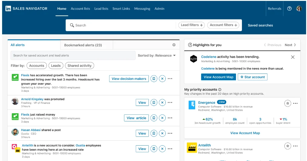LinkedIn Sales Navigator